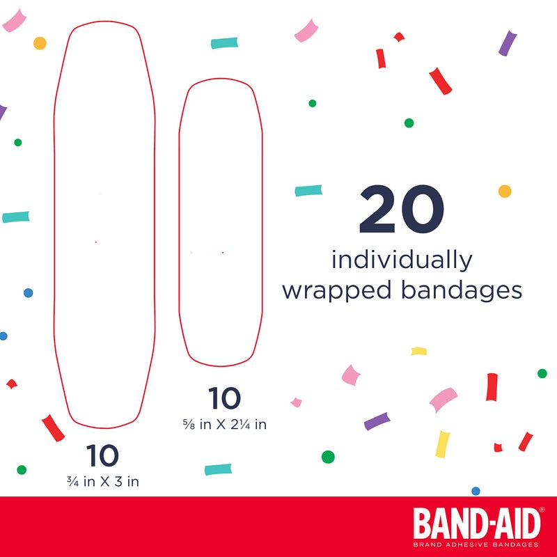 Band-Aid لصقات باند-أيد المعقمة اللاصقة المغلفة فردياً للأطفال featuring شخصيات ديزني فروزن، للإسعافات الأولية والعناية بالجروح للقطع والخدوش الطفيفة، أحجام متنوعة، 20 قطعة - Image 5